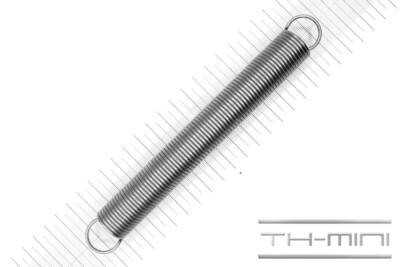 Zug-Feder 2mm Haken Öse 22x186mm 10,5kg Spiral Edel-stahl rostfrei Metall