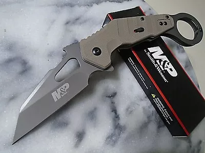 Smith & Wesson M&P Extreme Ops Assisted Open Karambit Pocket Knife 8Cr13MoV G10