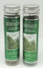 Scentsicles Holiday Scented Ornaments White Winter Fir NIP Christmas Tree Scent