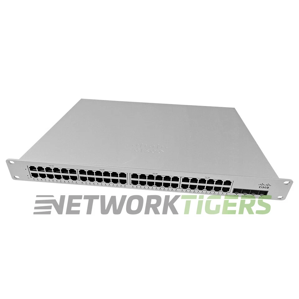 Conmutador Cisco Meraki MS225-48FP-HW 48x 1 GB PoE+ RJ-45 4x 10 GB SFP+ SIN RECLAMAR Foto 2 de 4