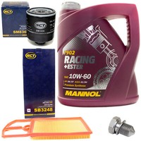MotoröL Filter Set 10W60 4 Liter + ÖLablassschraube FüR Seat Leon Skoda VW Polo