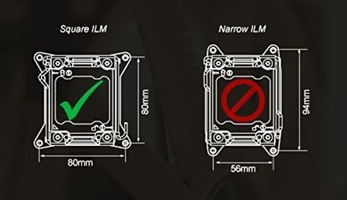 Foxconn LGA2011 (Square ILM) 1U Copper Heat Sink High Performance CPU Cooler - Picture 3 of 3