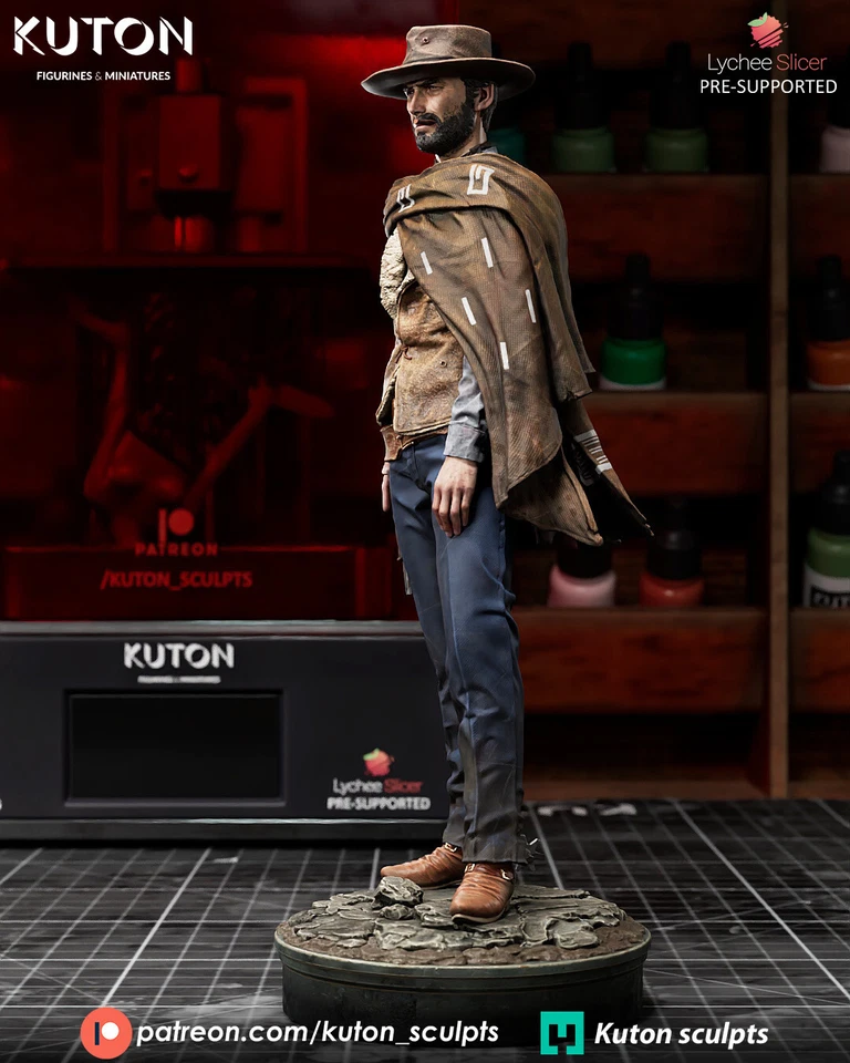 Clint Eastwood (3D) 1:8/1:10 Scale Printed Model Kit - Image 3 of 4