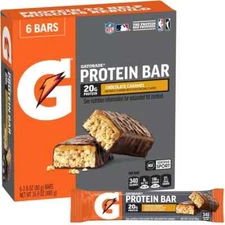 Gatorade Whey Protein Recover Bars Chocolate Caramel, 2.8 Oz, 2 pack ,42g carbs