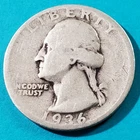 1936. Washington Quarter. 25C  90% SILVER, 100% JUNK!