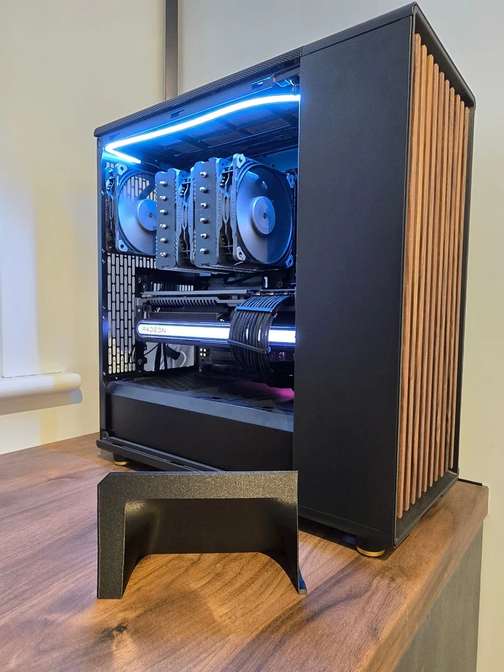 Fractal North XL Computer Case 3D Printed Modification - Airflow Duct/Fan Shroud - Image 1 of 4