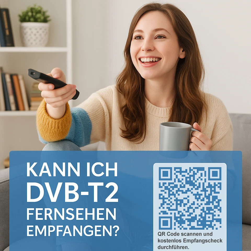 HD Freenet DVB-T2 Receiver mit USB PVR Telestar TT7 + DVBT2 Antenne + HDMI Kabel - Bild 2 von 4