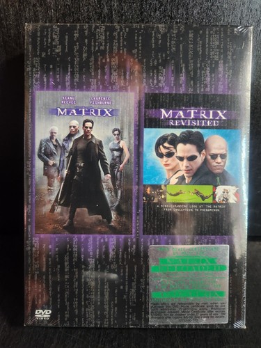 THE MATRIX + THE MATRIX REVISITED DVD COMBO KEANU REEVES NEW & SEALED - Picture 2 of 3