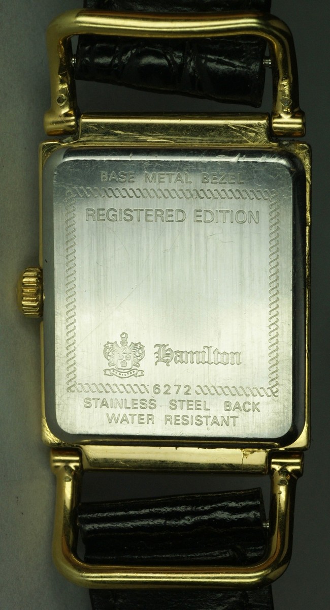 Hamilton 6272 Registered Edition Quartz Watch | eBay