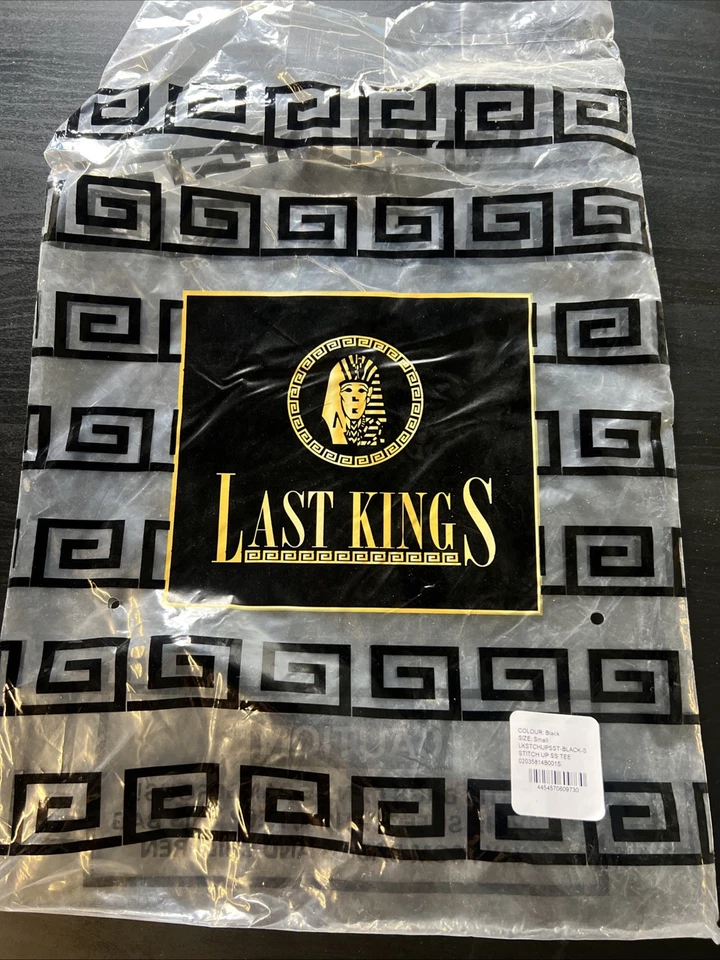 Last Kings Masculino Tamanho Pequeno Novo com etiquetas Tyga Vermelho Preto - Imagem 4 de 4