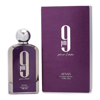 9 PM Pour Femme by Afnan 3.4 oz EDP Perfume for Women New In Box