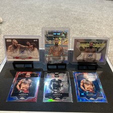 2025 Topps Chrome UFC Charles Jourdain 6 Card Lot Two Autos Included And #/75