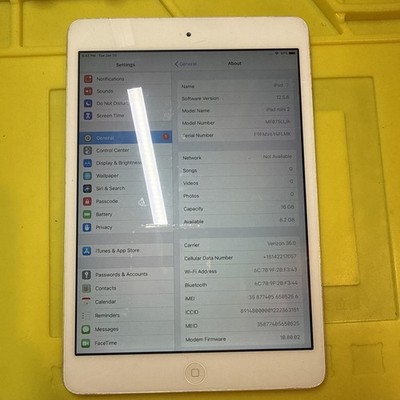 Apple iPad mini | A1455 | 16GB | Bad Battery | WiFi+Cellular | Unlocked