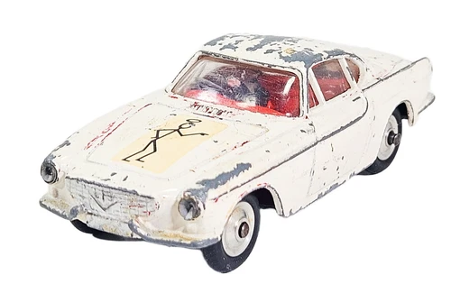Vintage Corgi Toys 258 The Saint Volvo No. P1800 Diecast Car White Color Unboxed