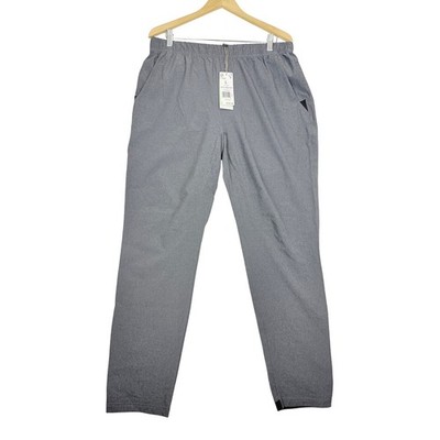Adidas Mele Wind Pants Mens L Gray Primegreen Athletic Joggers New $65