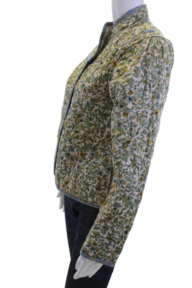 Chaqueta bohemia floral acolchada beige manga larga Xirena para mujer talla XS Foto 2 de 4