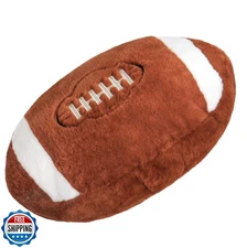 Wepop 18in Fluffy Football Pillow Plush, Soft Football Pillows, S