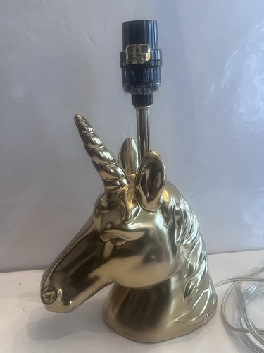 Unicorn Desk Nightstand Table Lamp Metallic Gold TWC08845G / 074070325 - Picture 1 of 4