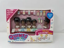 Rare 1990 Tyco Drink and Wet Potty Time Quints MIB NOS TYCO EMPLOYEE LOOK!
