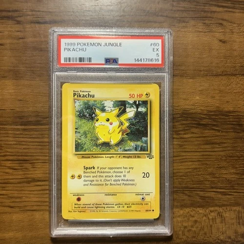 1999 Pokemon Jungle Pikachu 60 PSA 5
