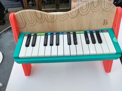 B.Toys Mini Maestro Wooden Toy Piano toddlers music learning keyboard electronic
