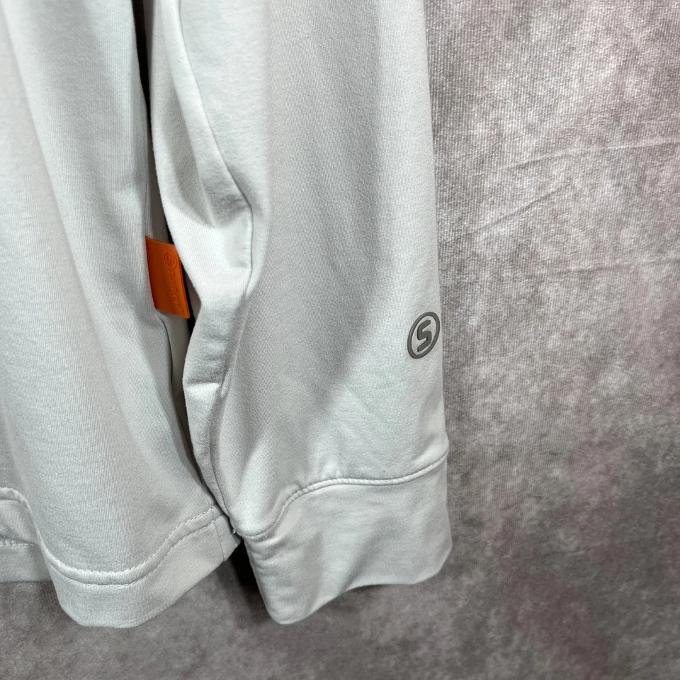Pullover de golf Stitch 1/4 cremallera para hombre L gris cuarto cremallera suéter cuello falso atletismo Foto 4 de 4