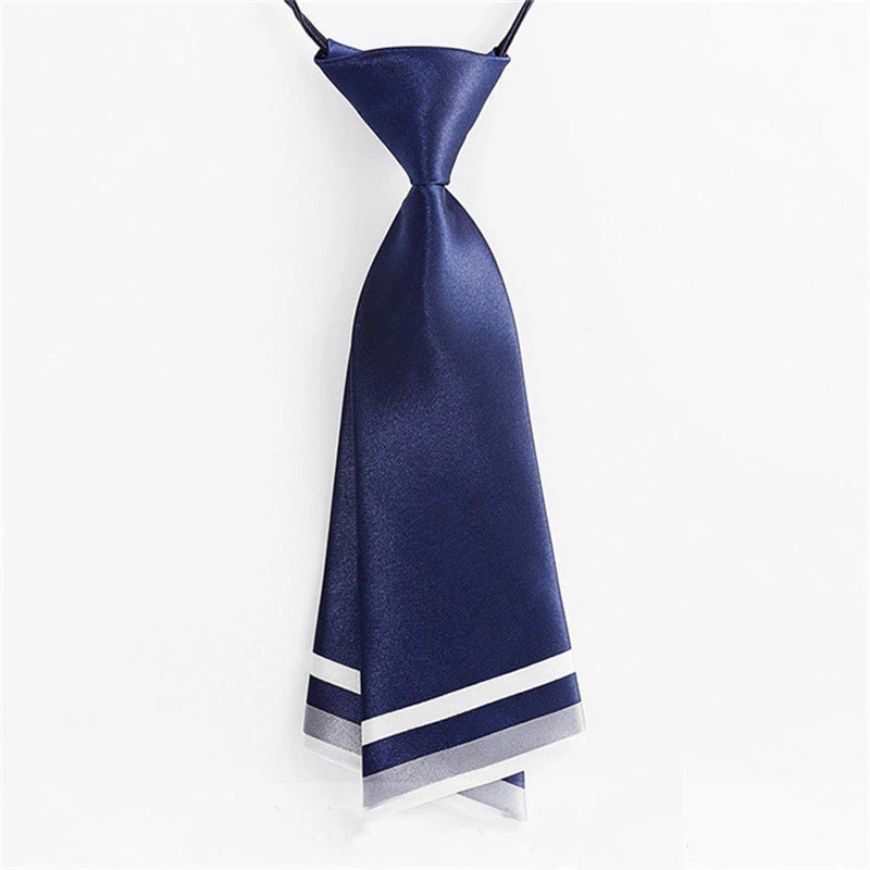 Japanese Lady Girls Tie Satin Pre-tied Necktie Uniform Cute Preppy Style Decor - Image 2 of 4