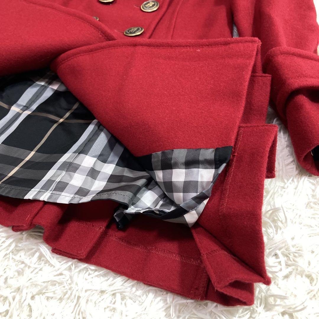 Burberry Blue Label Women's Nova Check P-Coat Wool Size36/S Burberry Blue Label Women's Nova Check P-Coat Wool Size36/S