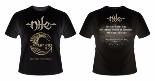 NILE - Rare T-Shirt of Israeli show in Tel Aviv + Flyer XL aborted nasum absu - Picture 1 of 2