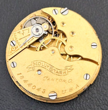 HAMPDEN MOLLY STARK 3/0s 7J WATCH MOVEMENT (BALANCE RUNS WITH ROTATION) LOT.124