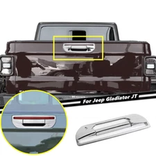 Car Tailgate Door Handle Cover Trim For Jeep Gladiator JT 20+ Accessories Chrome