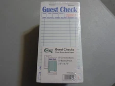 1 Part Restaurant Guest Checks-50 Checks Per Book-10 Books Per Pack, 500 Total
