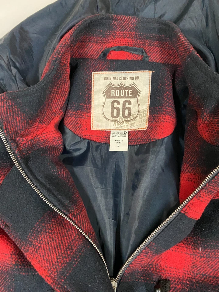 Abrigo Mujer Route 66 M Cuadros Sudadera con Capucha Cremallera Foto 4 de 4