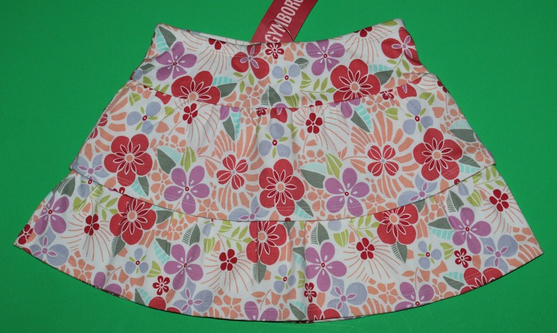 4 NWT Gymboree TEA GARDEN Floral Tiered Skirt SKORT Girls