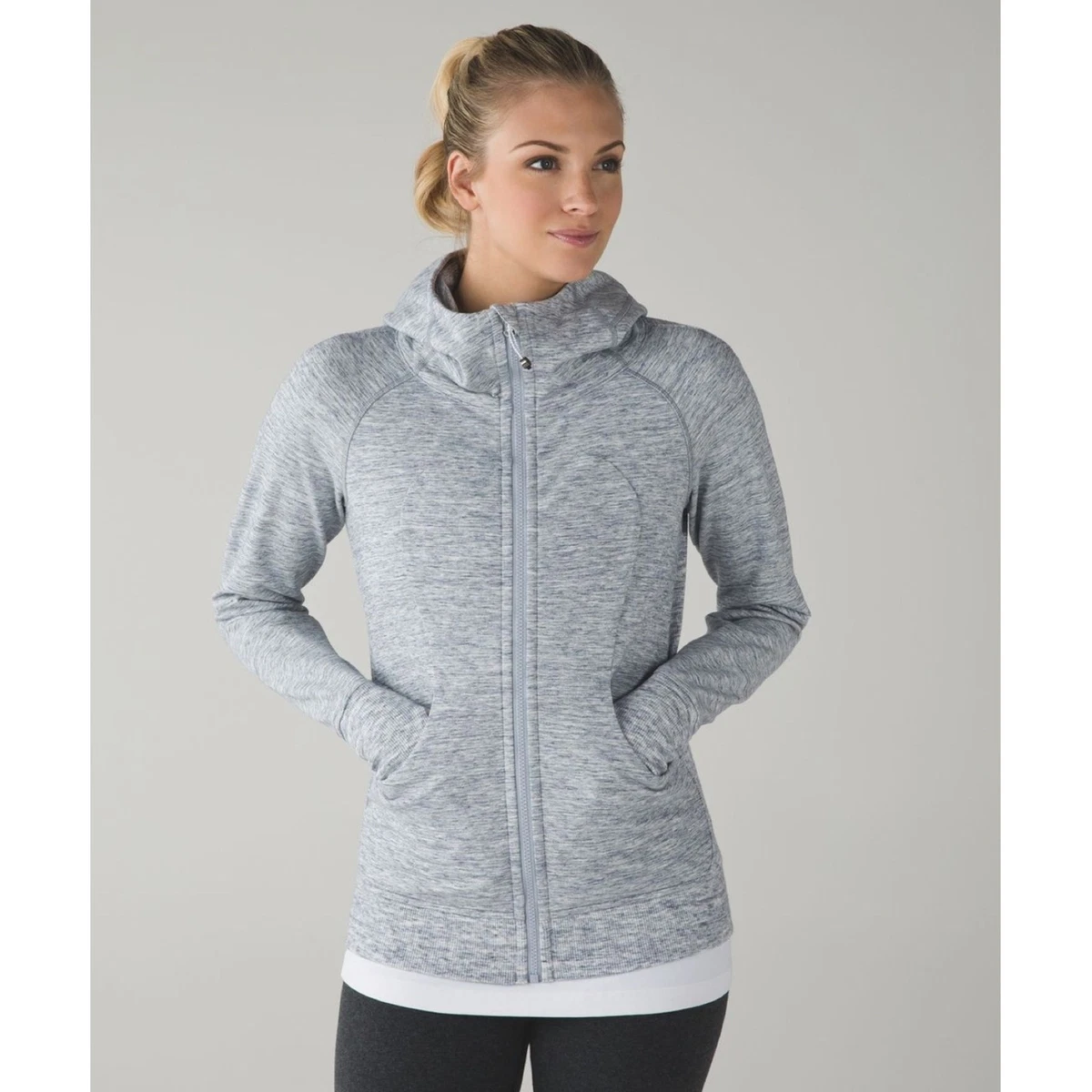 Lululemon Scuba Hoodie III in Heathered Space Dyed Gris - Size 4 | eBay