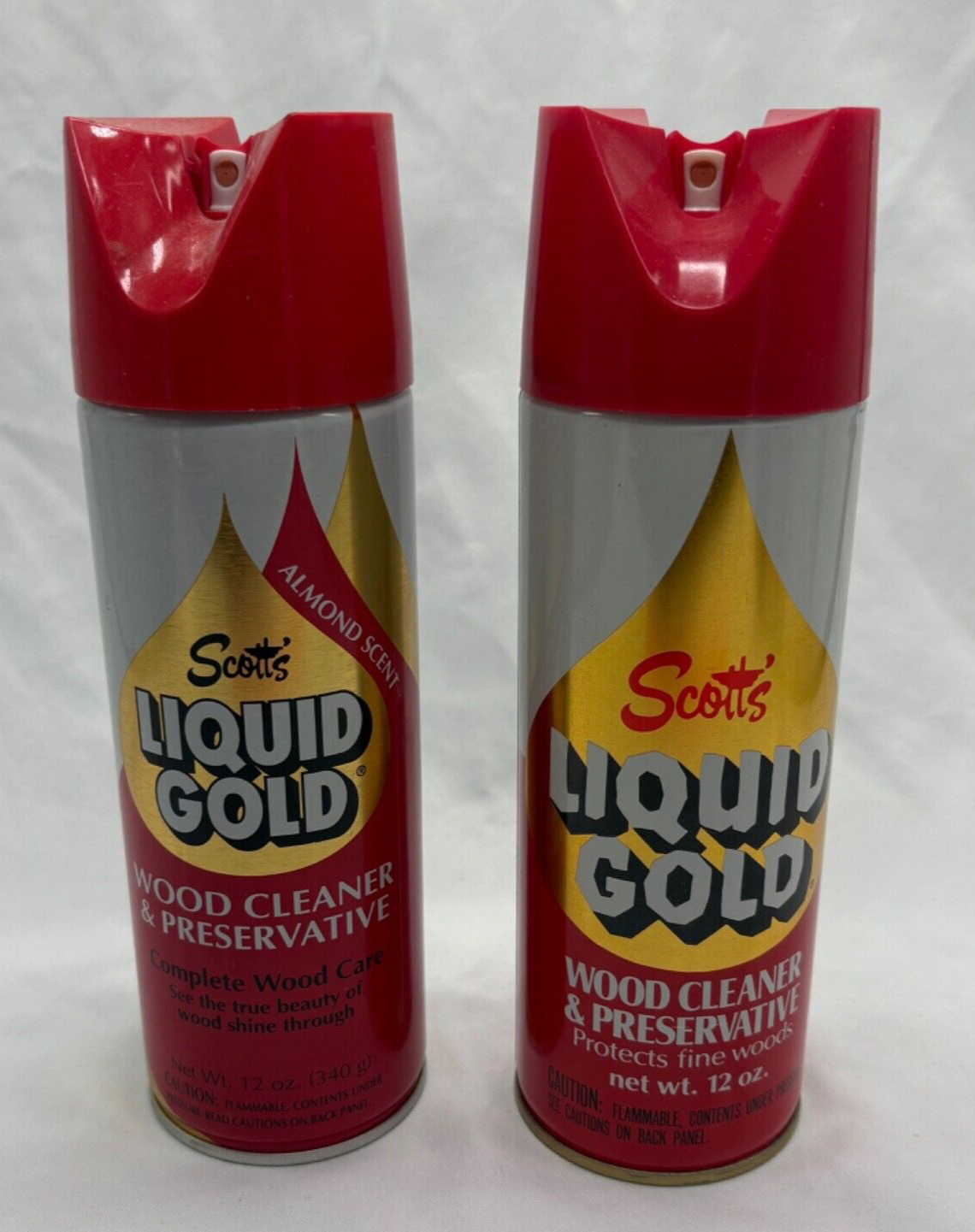 2 Scott’s Liquid Gold Wood Cleaner and Preservative 1 Almond Scent 12oz Full