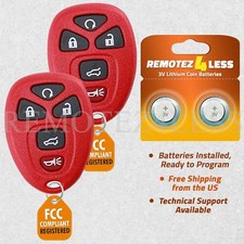 2 For 2007 2008 2009 2010 2011 2012 2013 2014 Chevrolet Tahoe Remote Suv Red