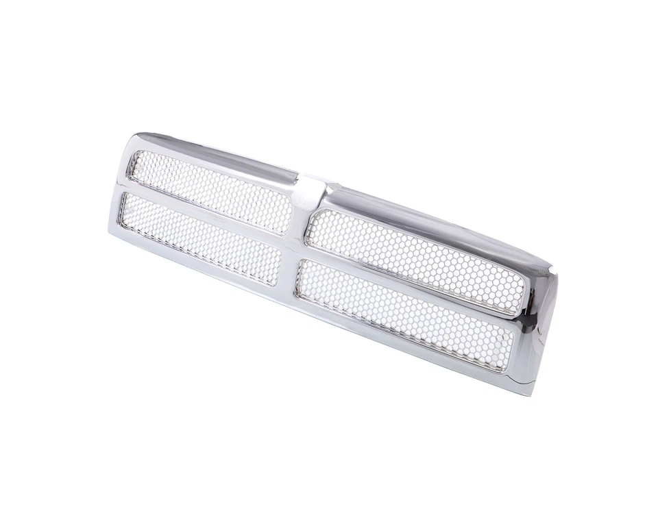 Chromed Grille Honeycomb Mesh Insert For 94-02 Dodge Ram 1500 2500 3500 Pickup Foto 2 de 4