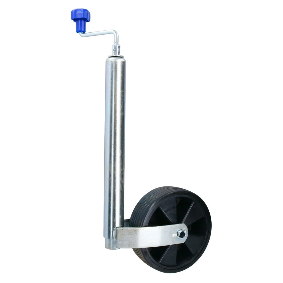 AB TOOLS Caravan Jockey Wheel 48mm with Wide Wheel 210mm Diameter Trailer