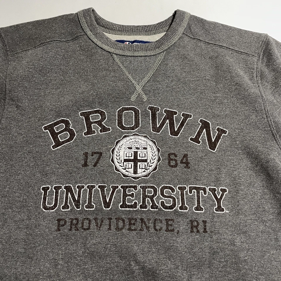 Retro Champion Brown University Bears crewneck gray small - Imagem 3 de 4