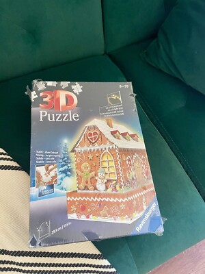 Ravensburger Gingerbread House Night Edition 216 Piece 3D Jigsaw Puzzle New Gift