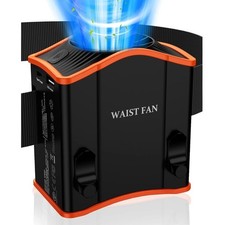 Upgraded Portable Waist Fan W/ Adjustable Belt 10 Times Strong Wind Clip Fans