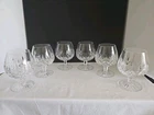 6 Vtg Lismore by Waterford Crystal 5 1/4" Brandy Glass Snifters