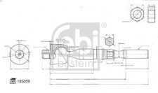 Rotule de direction Nissan CABSTAR