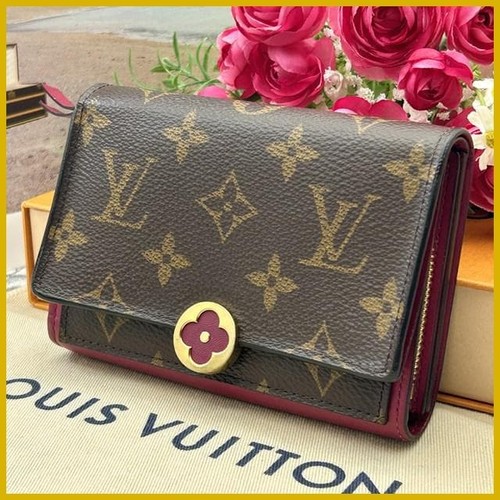 Louis Vuitton Monogram Portefeuille Fleur Compact Wallet