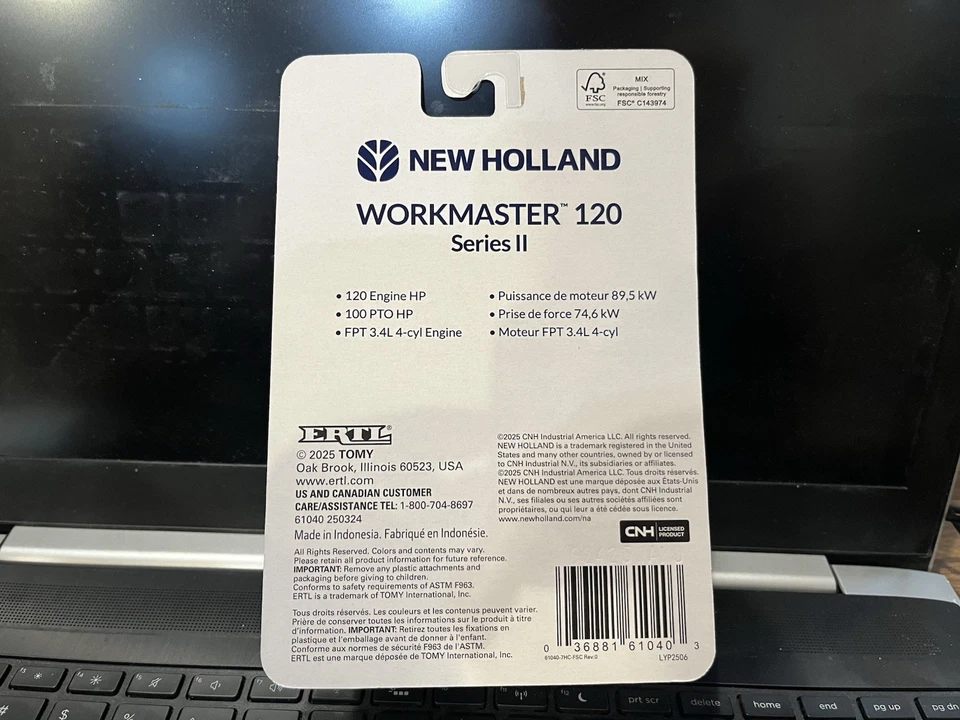 1/64 New Holland Workmaster 120 - Image 3 of 3