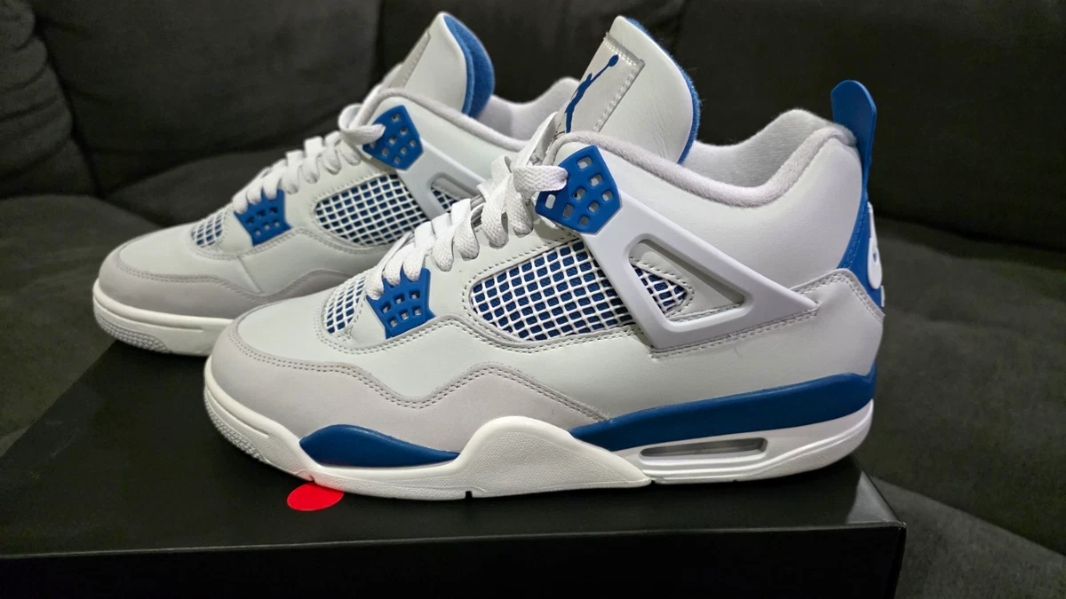 Nike Air Jordan 4 Retro Military Blue 2024 DS Size 10 FV5029-141 Industrial Blue