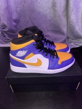Jordan 1 Mid Lakers 2022 for Sale | Authenticity Guaranteed | eBay UK