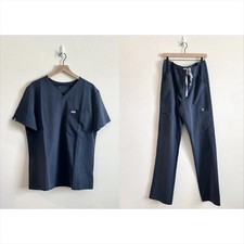 Figs Men s Scrub Set LARGE/ TALL Leon Top, Cairo Bottoms Dark Harbor NWT