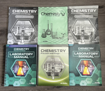 Abeka Chemistry 4th Edition Lab Manuals Quiz Test Key 6 Books